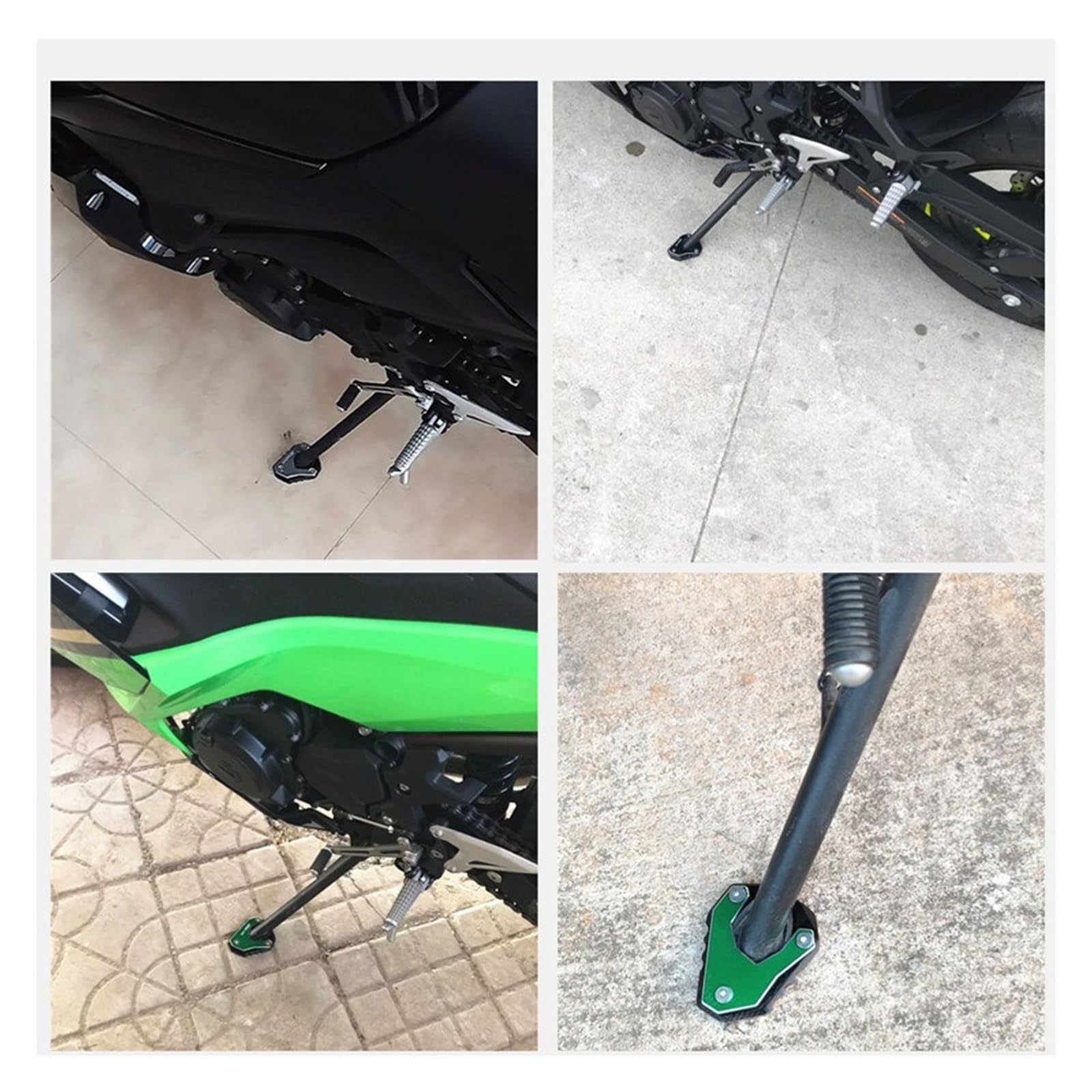 Motorcycle CNC Kickstand Foot Side Stand Extension Pad Support